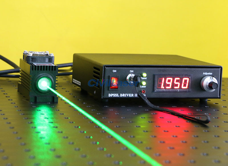 532nm 300mW Green DPSS Laser CW/TTL/Analog